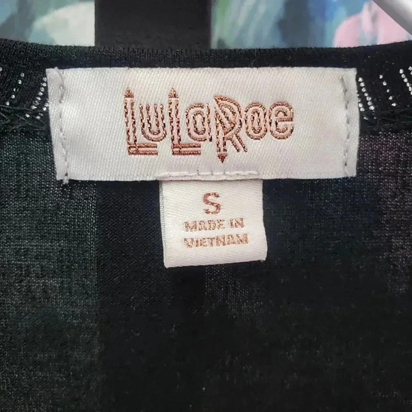 LuLaRoe Sarah Black with Silver Metallic Size S - Picture 3 of 5